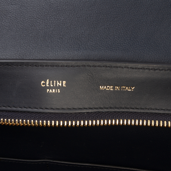 Pre-Loved Celine Medium Tricolor Leather Trapeze Satchel - Picture 5 of 9